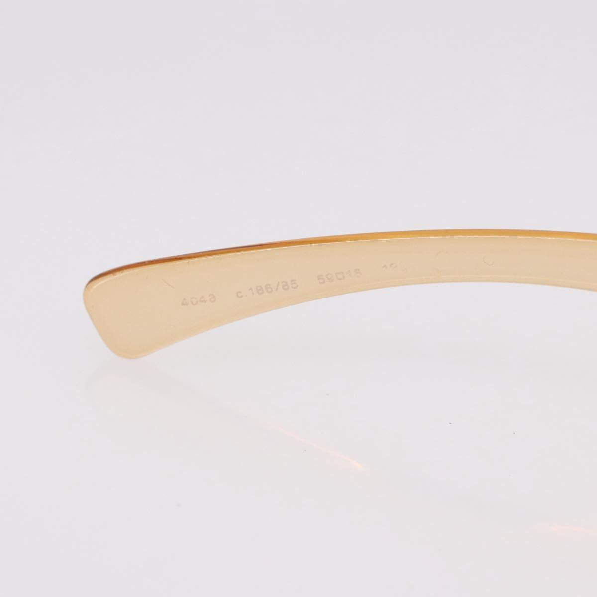 CHANEL Sunglasses plastic Brown CC Auth BA11608