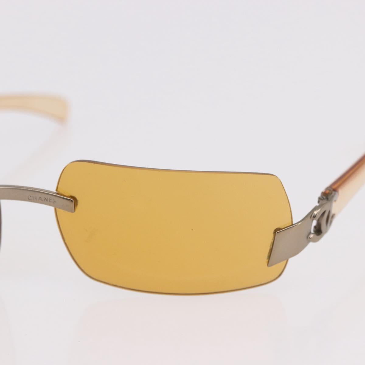 CHANEL Sunglasses plastic Brown CC Auth BA11608