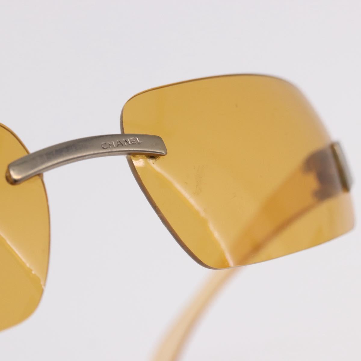 CHANEL Sunglasses plastic Brown CC Auth BA11608