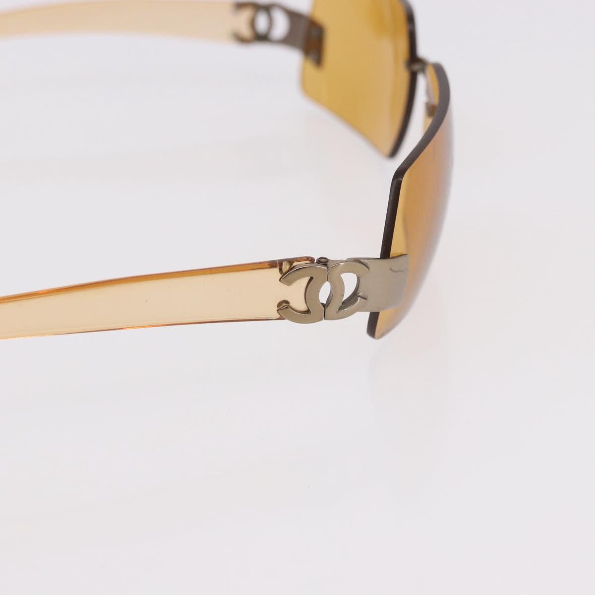 CHANEL Sunglasses plastic Brown CC Auth BA11608