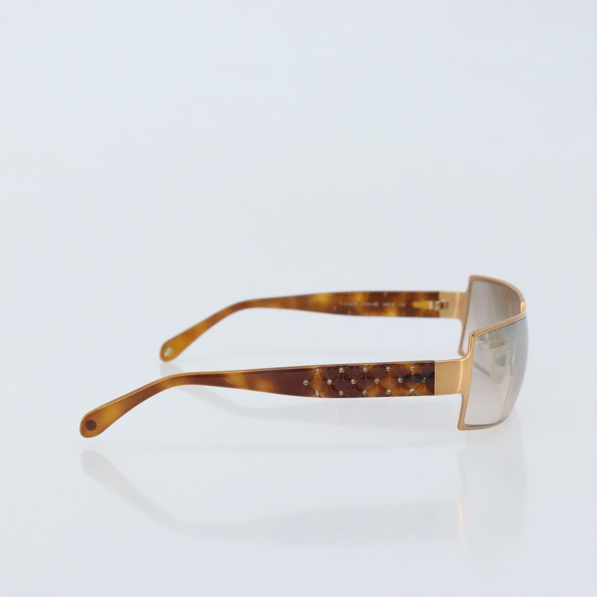 CHANEL Sunglasses plastic Brown CC Auth BA11609