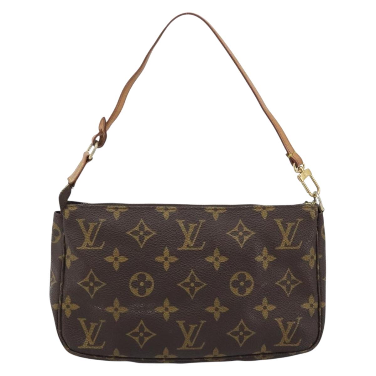 LOUIS VUITTON Monogram Pochette Accessoires Pouch M51980 LV Auth BA11619