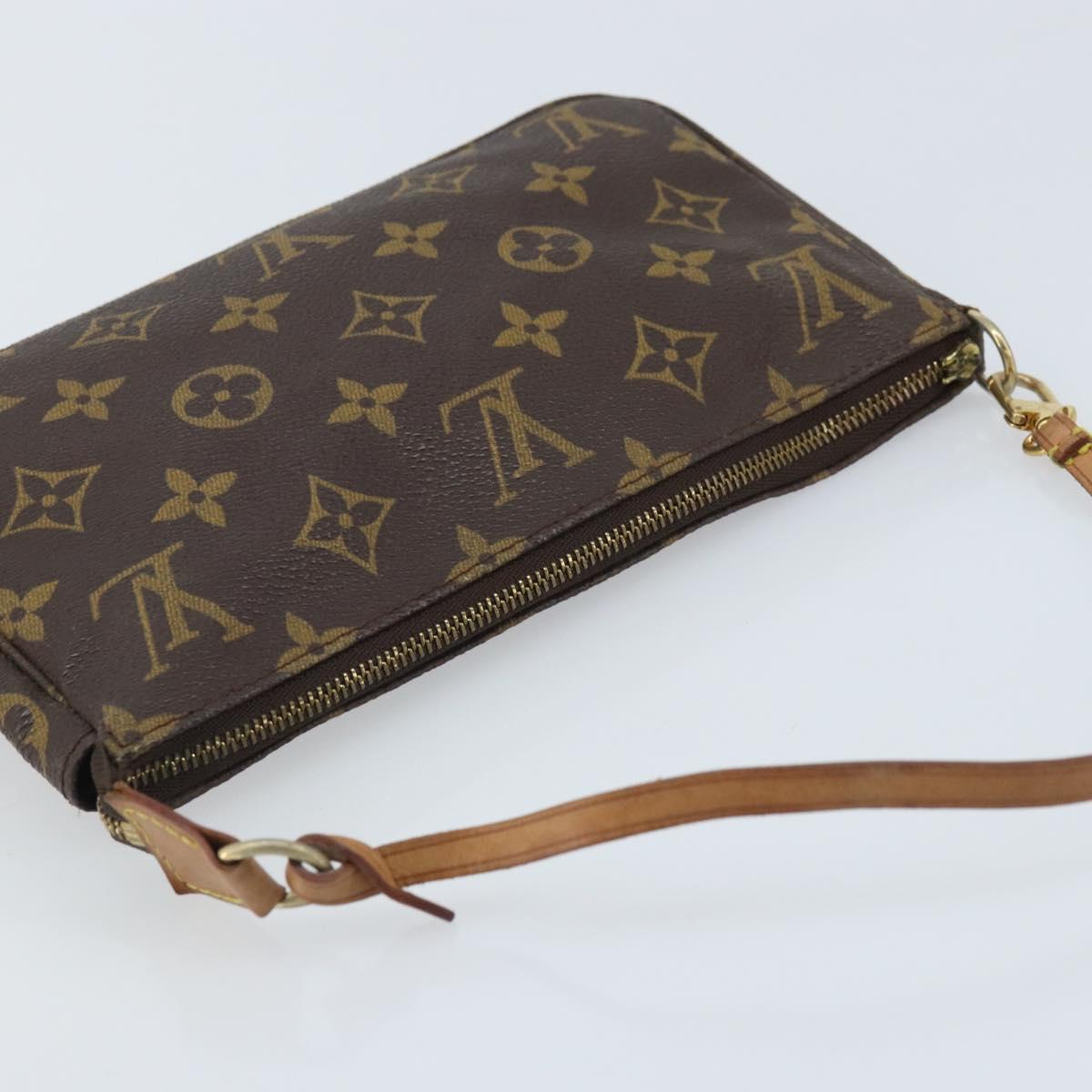 LOUIS VUITTON Monogram Pochette Accessoires Pouch M51980 LV Auth BA11619