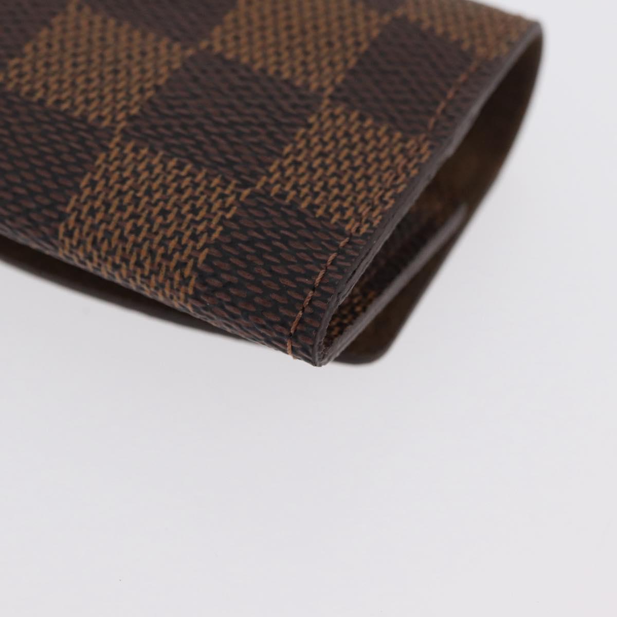 LOUIS VUITTON Damier Ebene Buton De Manchette Cuffs LV Auth BA11622