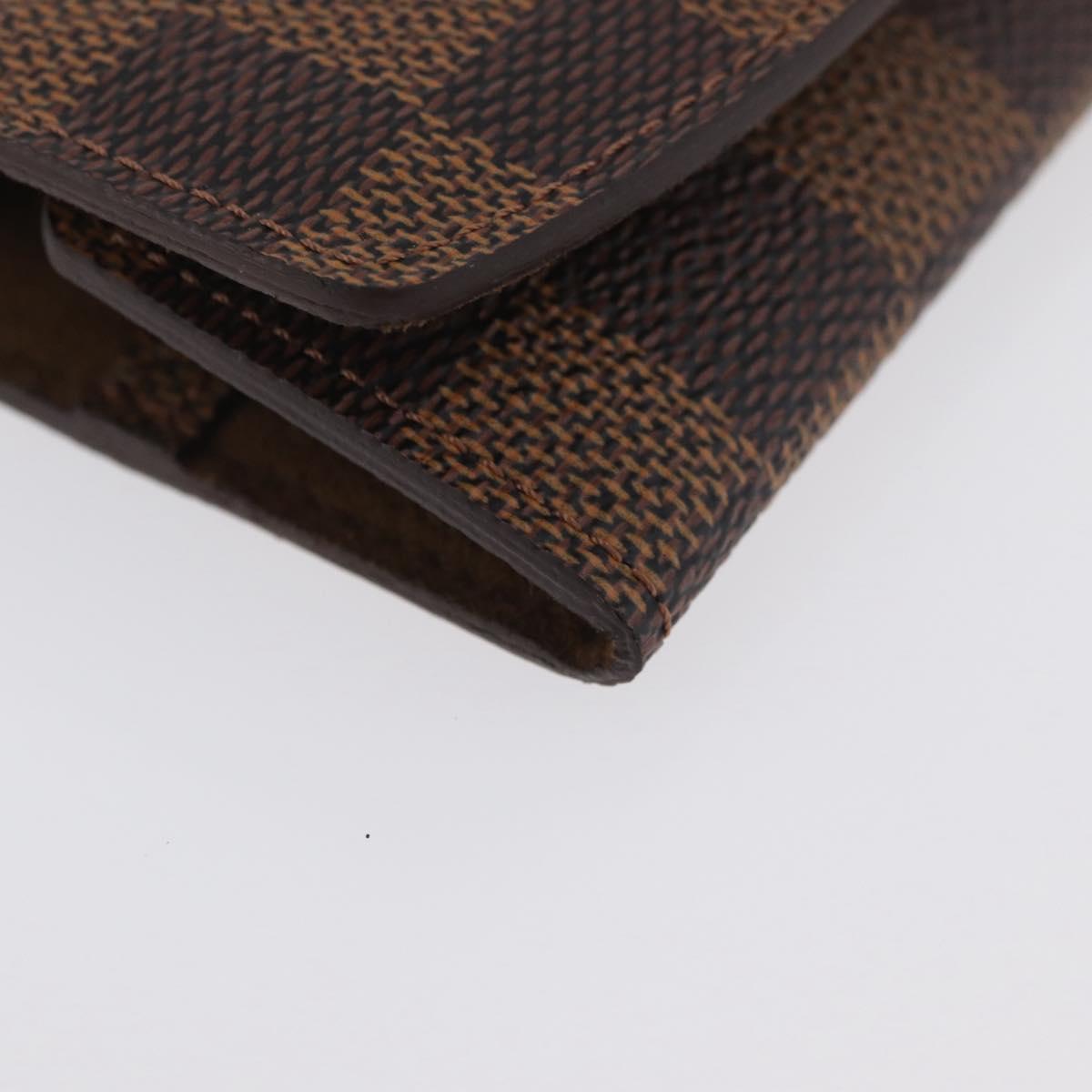 LOUIS VUITTON Damier Ebene Buton De Manchette Cuffs LV Auth BA11622