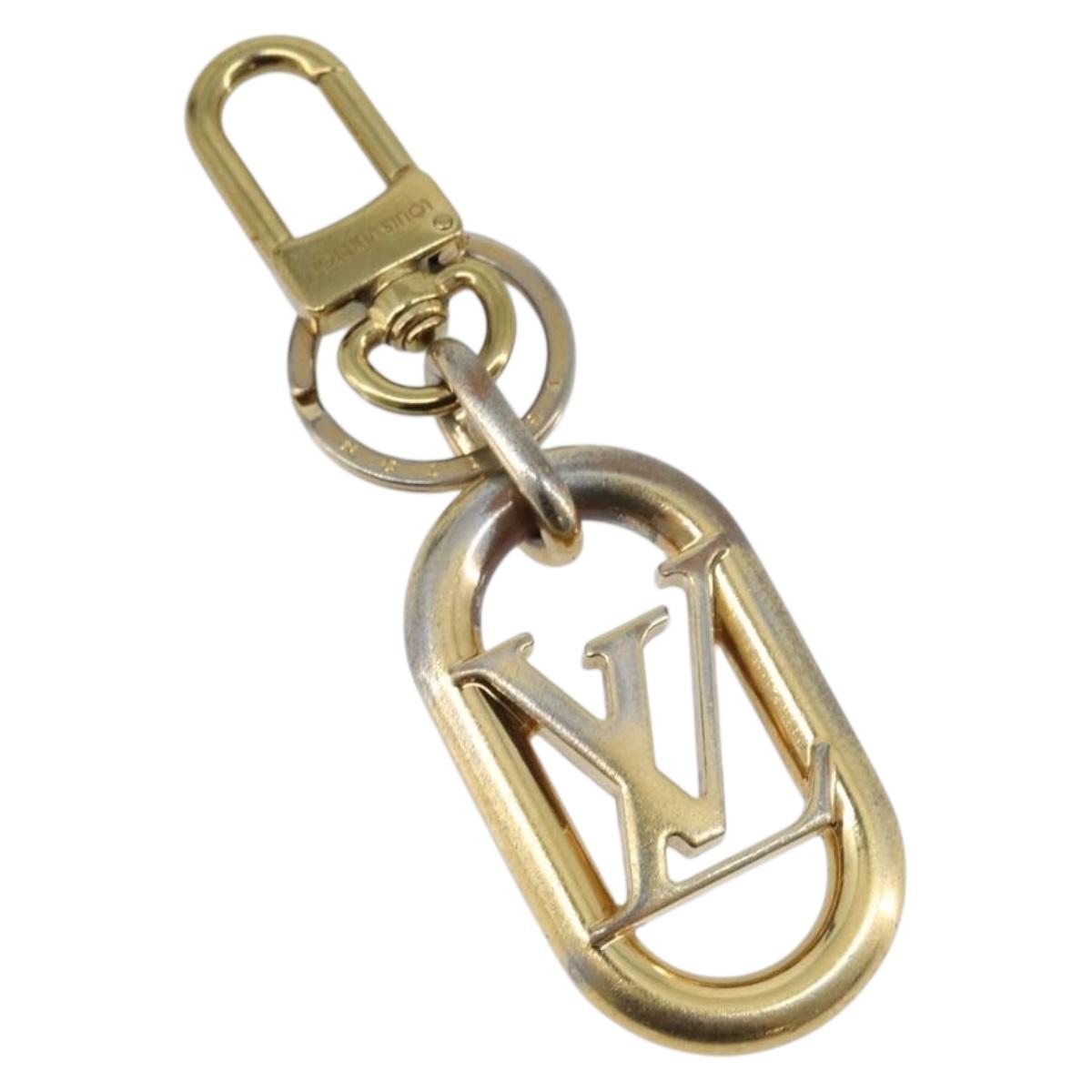 LOUIS VUITTON Charm metal Gold LV Auth BA11657