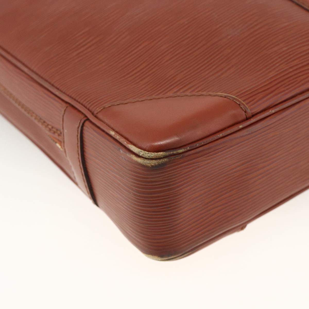 LOUIS VUITTON Epi Porte Documents Voyage Business Bag Brown M54478 Auth BA11658