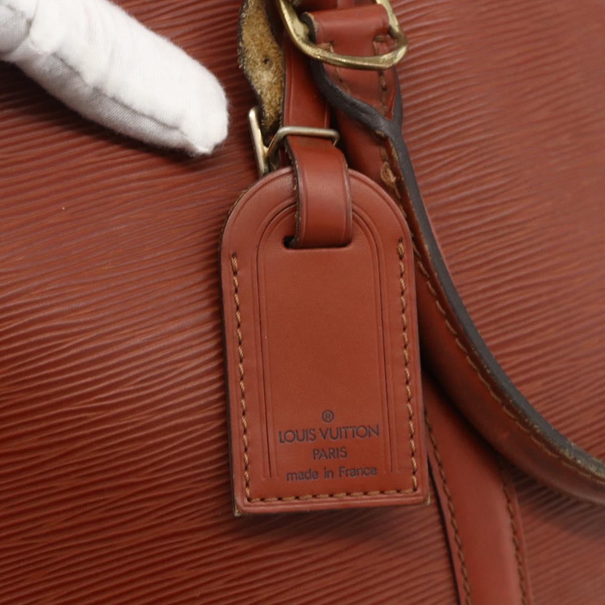 LOUIS VUITTON Epi Porte Documents Voyage Business Bag Brown M54478 Auth BA11658
