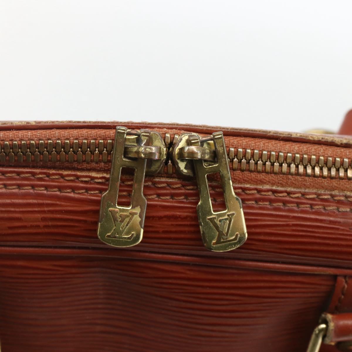 LOUIS VUITTON Epi Porte Documents Voyage Business Bag Brown M54478 Auth BA11658