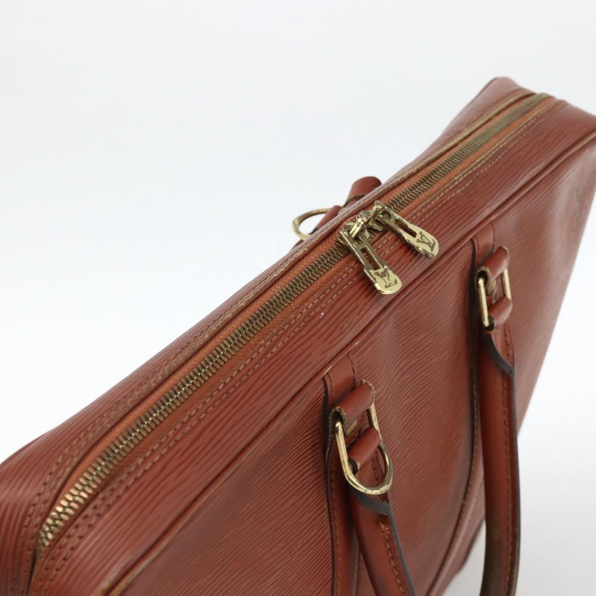 LOUIS VUITTON Epi Porte Documents Voyage Business Bag Brown M54478 Auth BA11658