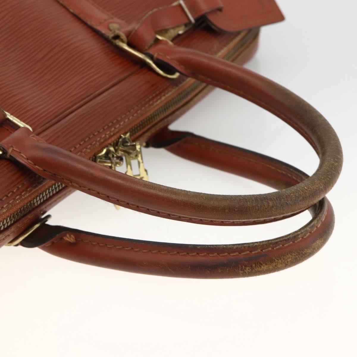LOUIS VUITTON Epi Porte Documents Voyage Business Bag Brown M54478 Auth BA11658