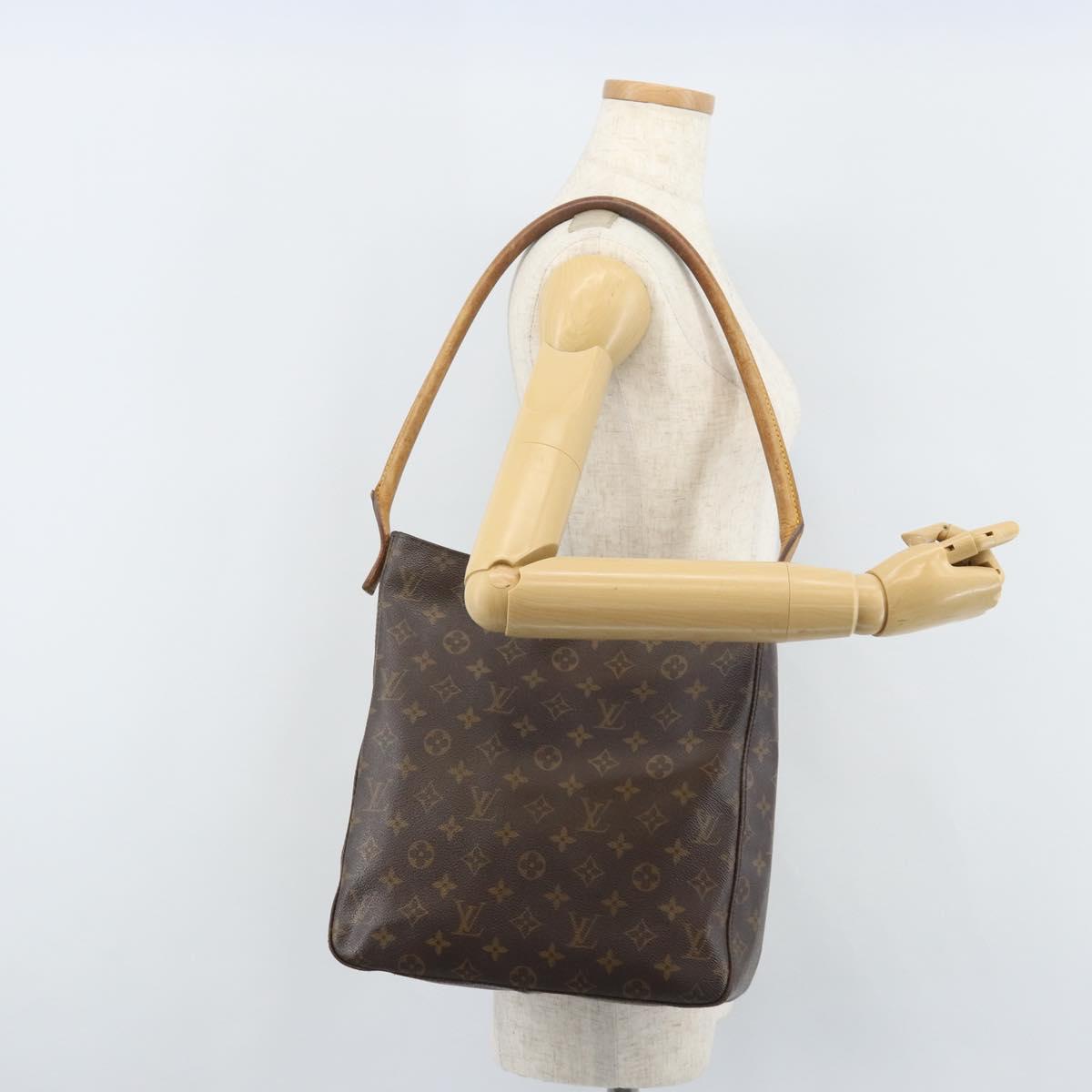 LOUIS VUITTON Monogram Looping GM Shoulder Bag M51145 LV Auth BA11661