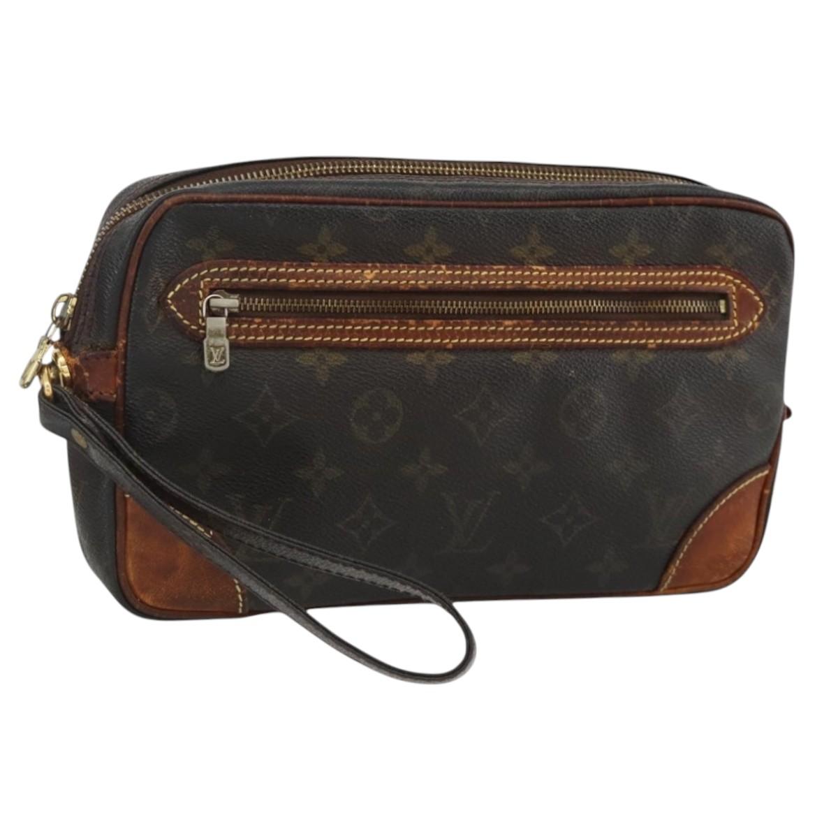 LOUIS VUITTON Monogram Marly Dragonne GM Clutch Bag M51825 LV Auth BA11672