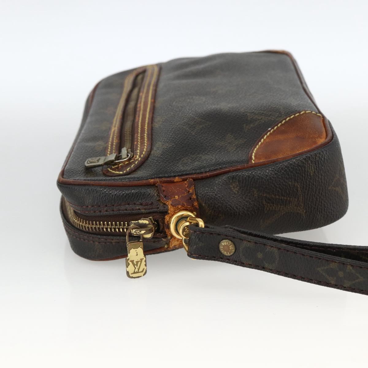 LOUIS VUITTON Monogram Marly Dragonne GM Clutch Bag M51825 LV Auth BA11672