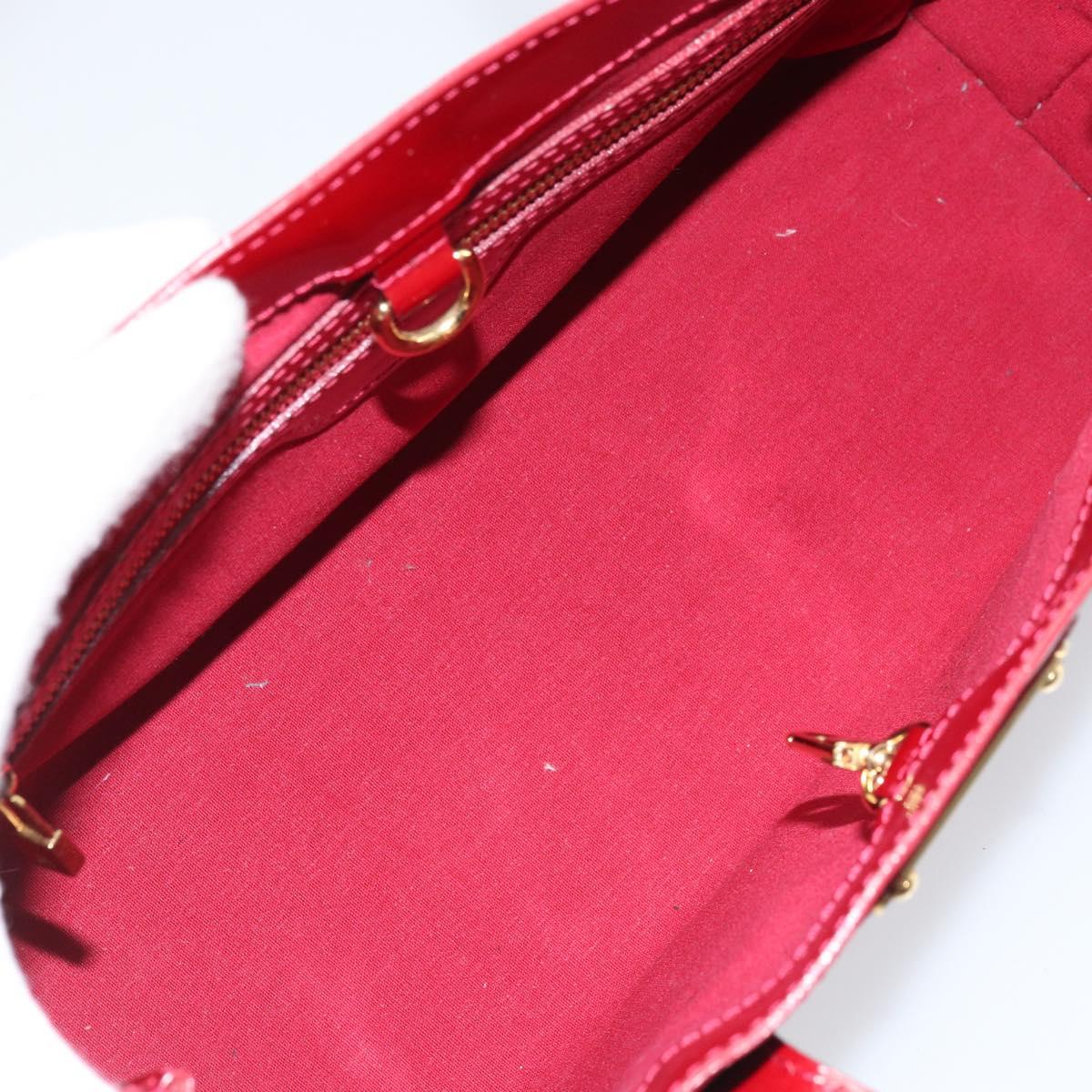 LOUIS VUITTON Monogram Vernis Wilshire PM Bag Pomme D'amour M93642 Auth BA11677