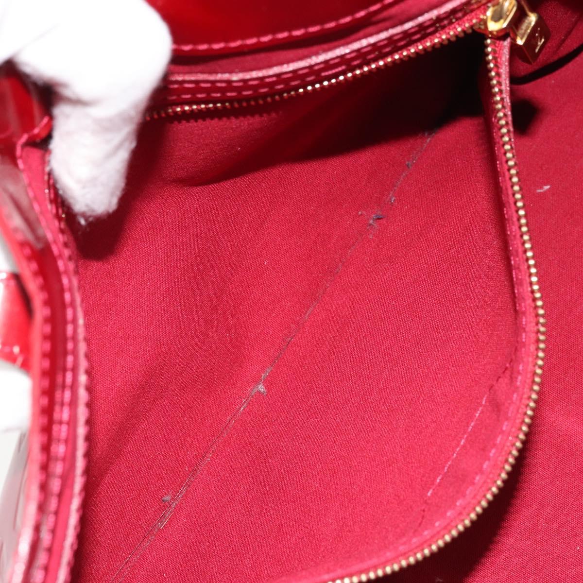 LOUIS VUITTON Monogram Vernis Wilshire PM Bag Pomme D'amour M93642 Auth BA11677