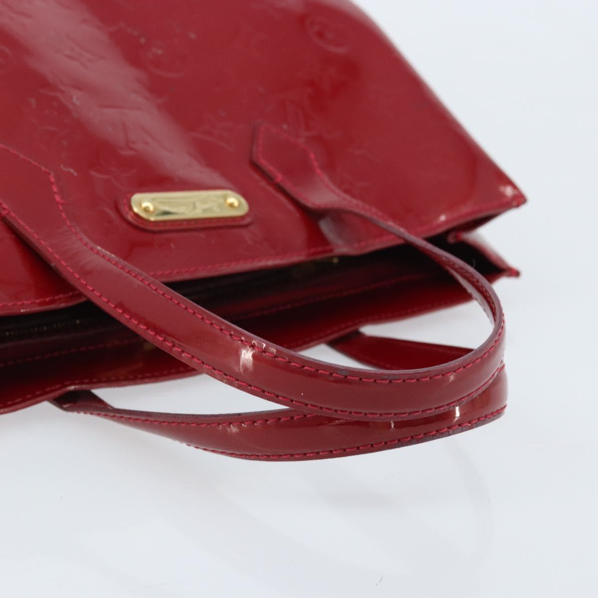 LOUIS VUITTON Monogram Vernis Wilshire PM Bag Pomme D'amour M93642 Auth BA11677