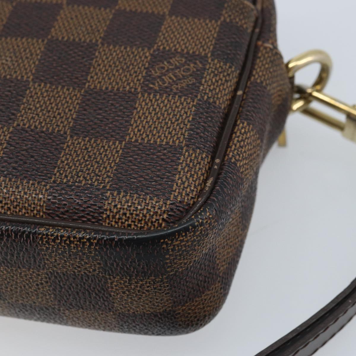 LOUIS VUITTON Damier Ebene Pochette Billets Macau Clutch Bag N61739 Auth BA11690