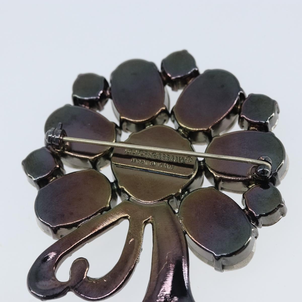DOLCE&GABBANA Brooch metal Silver Auth BA11700