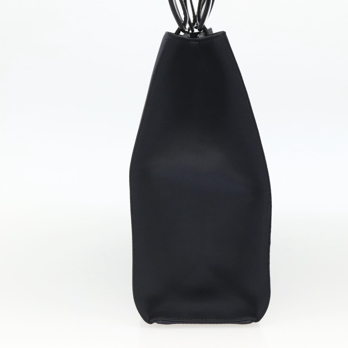 SAINT LAURENT Shoulder Bag Nylon Navy Silver Auth BA11701