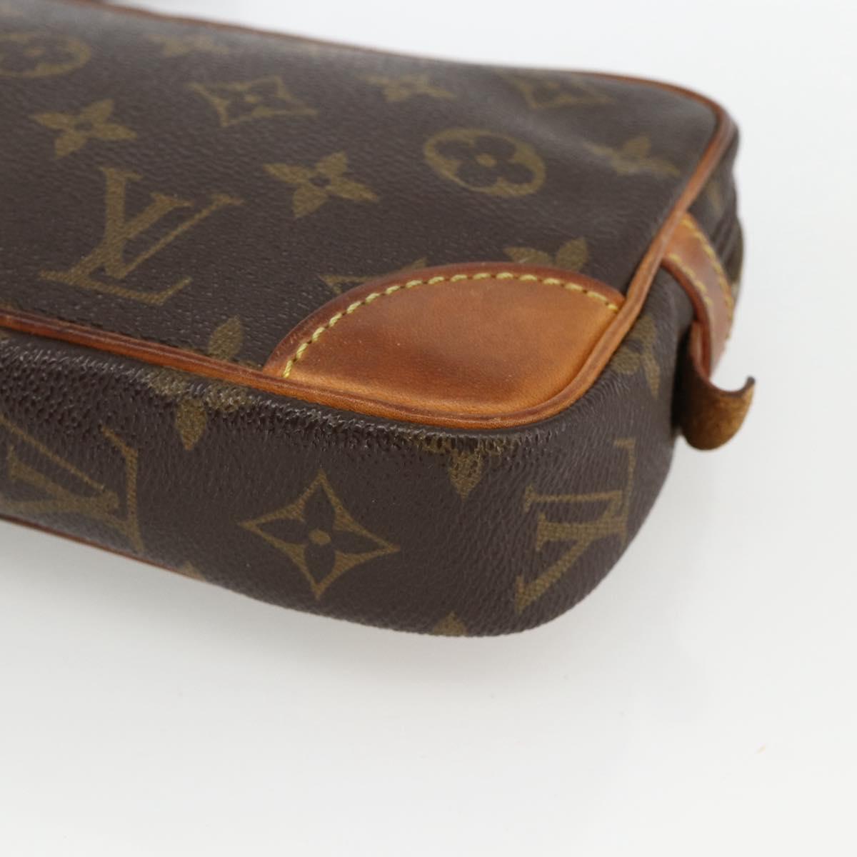 LOUIS VUITTON Monogram Marly Dragonne PM Clutch Bag M51827 LV Auth BA11704