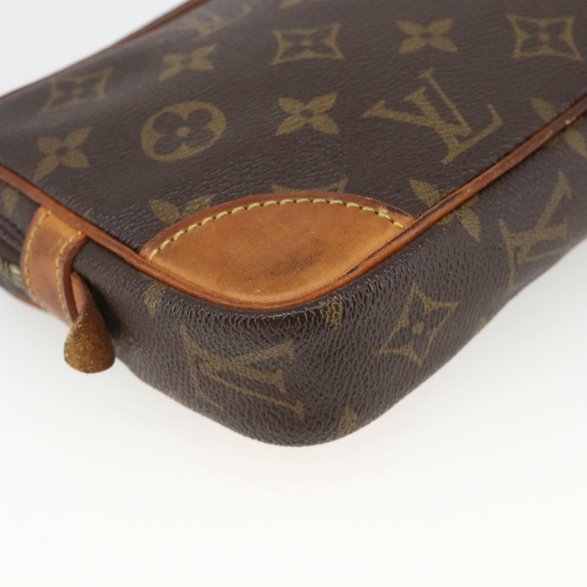 LOUIS VUITTON Monogram Marly Dragonne PM Clutch Bag M51827 LV Auth BA11704