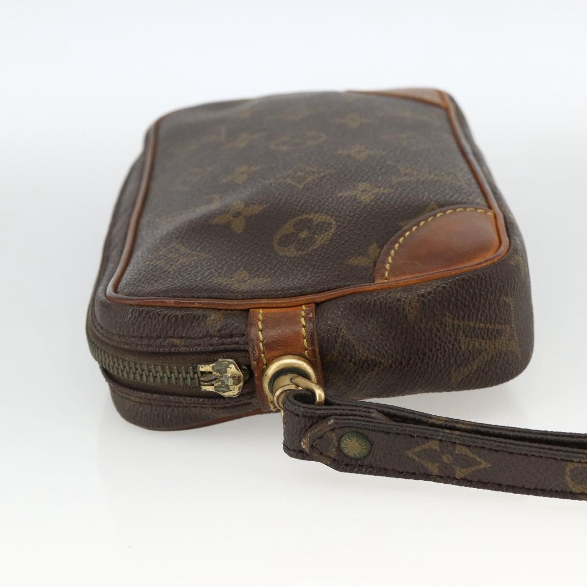 LOUIS VUITTON Monogram Marly Dragonne PM Clutch Bag M51827 LV Auth BA11704