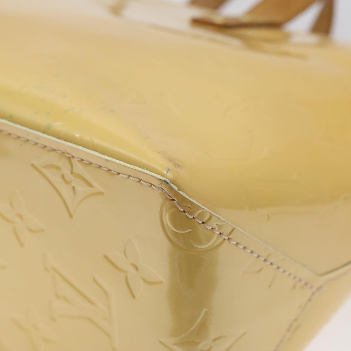 LOUIS VUITTON Monogram Vernis Reade PM Bag Marshmallow Pink M91306 Auth BA1171