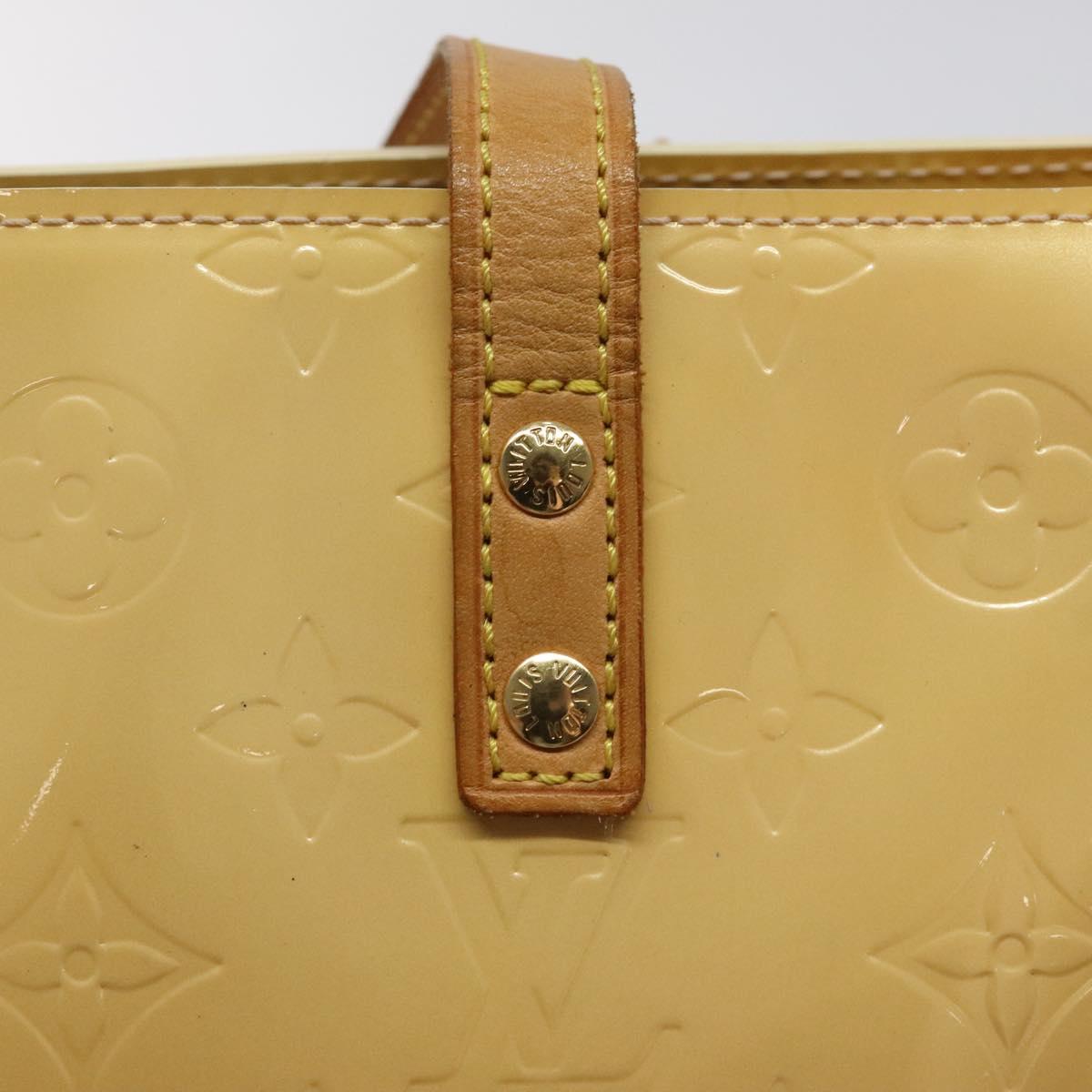 LOUIS VUITTON Monogram Vernis Reade PM Bag Marshmallow Pink M91306 Auth BA1171