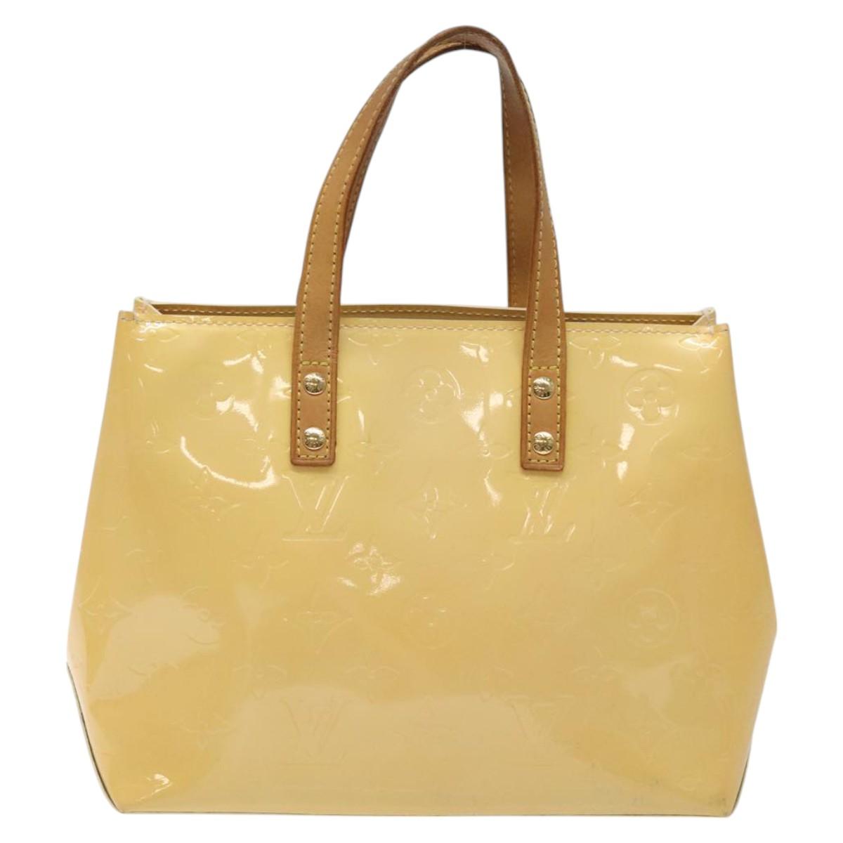 LOUIS VUITTON Monogram Vernis Reade PM Bag Marshmallow Pink M91306 Auth BA1171