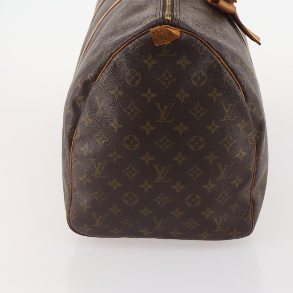 LOUIS VUITTON Monogram Keepall 55 Boston Bag M41424 LV Auth BA11712