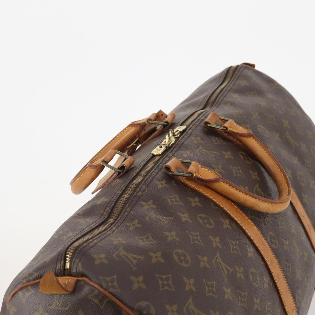 LOUIS VUITTON Monogram Keepall 55 Boston Bag M41424 LV Auth BA11712