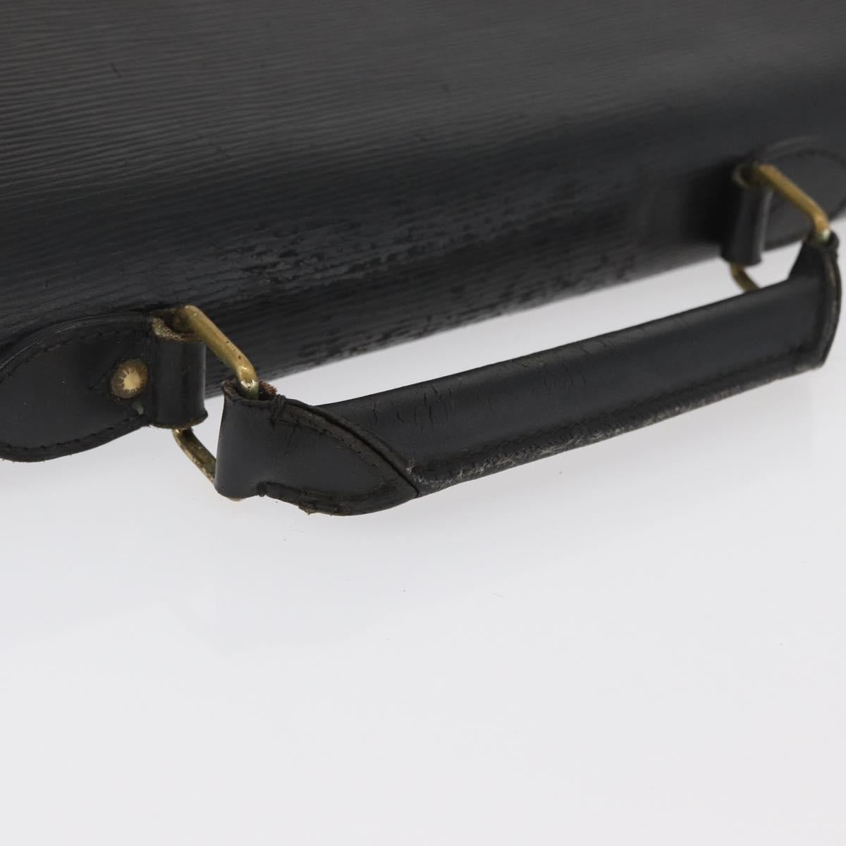 LOUIS VUITTON Epi Serviette Conseiller Business Bag Black M54422 LV Auth BA11719