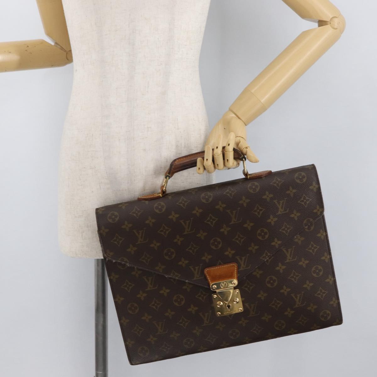 LOUIS VUITTON Monogram Serviette Conseiller Briefcase M53331 LV Auth BA11721