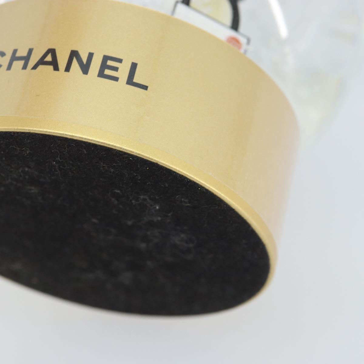CHANEL Snow Globe Glass Gold CC Auth BA11732