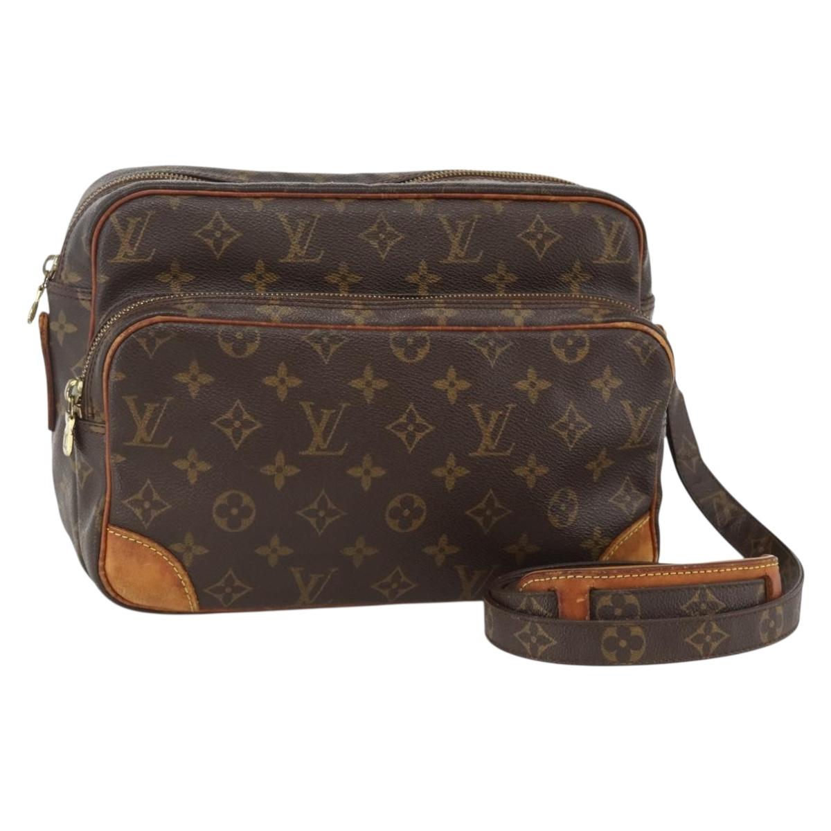 LOUIS VUITTON Monogram Nile Shoulder Bag M45244 LV Auth BA11741