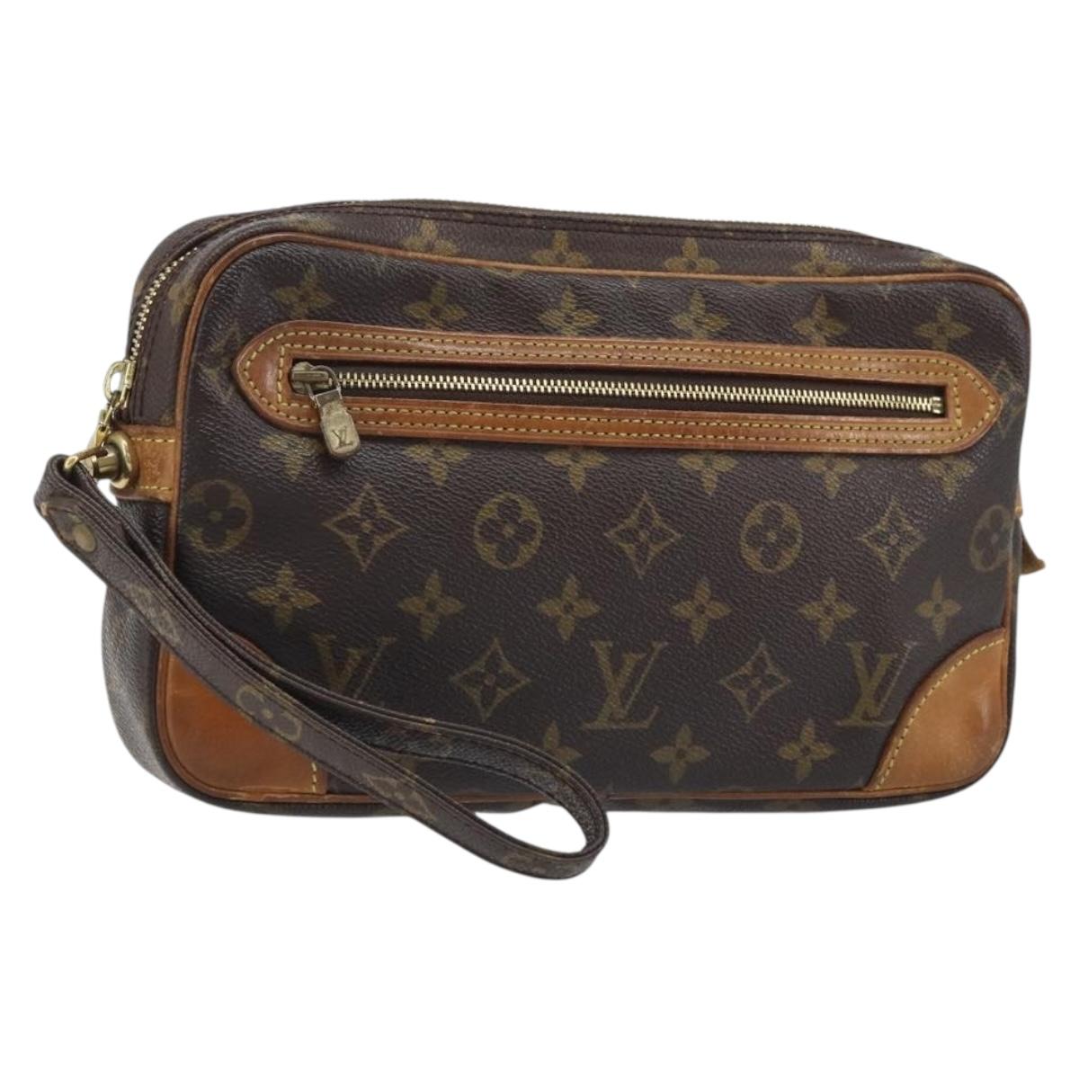 LOUIS VUITTON Monogram Marly Dragonne GM Clutch Bag M51825 LV Auth BA11750