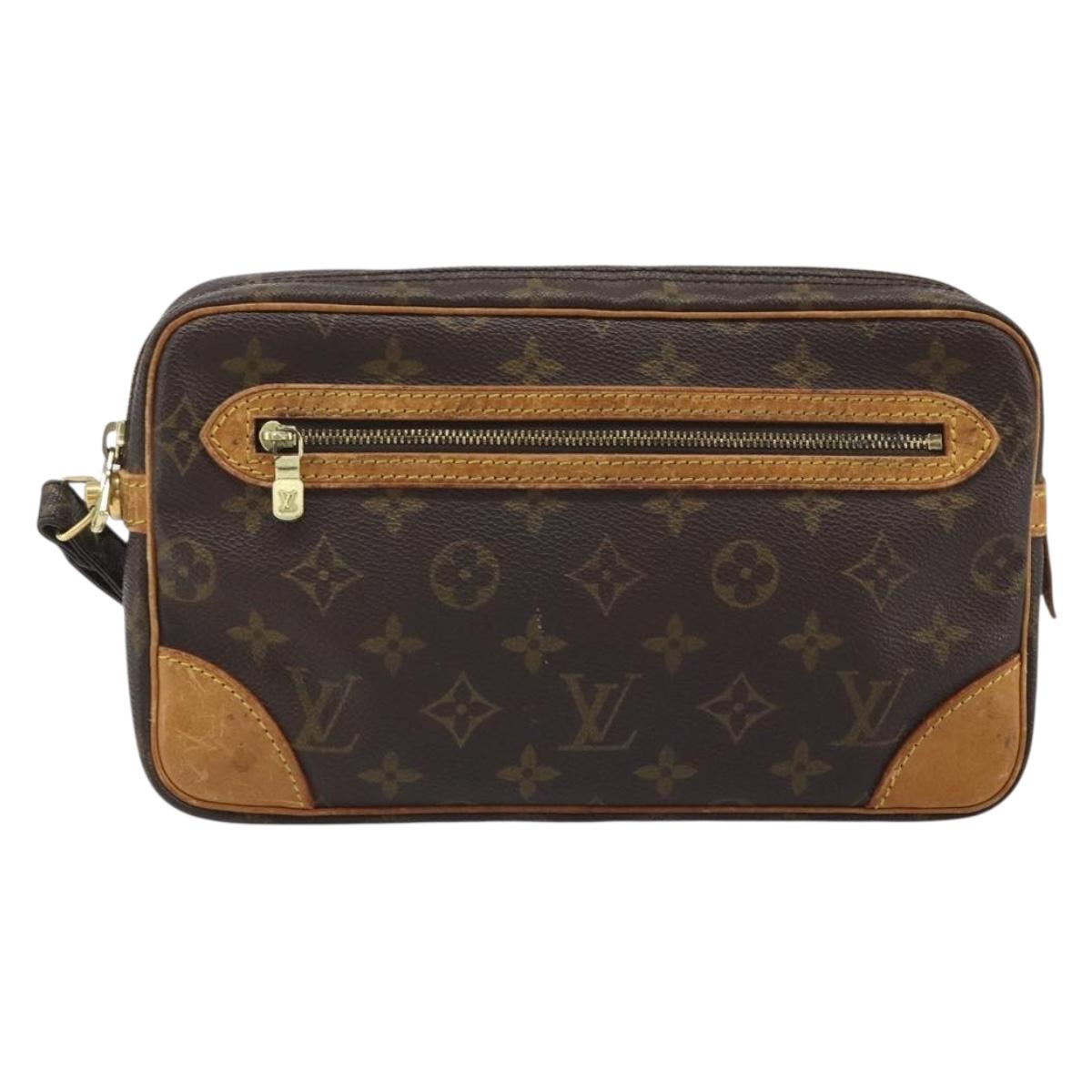 LOUIS VUITTON Monogram Marly Dragonne GM Clutch Bag M51825 LV Auth BA11754