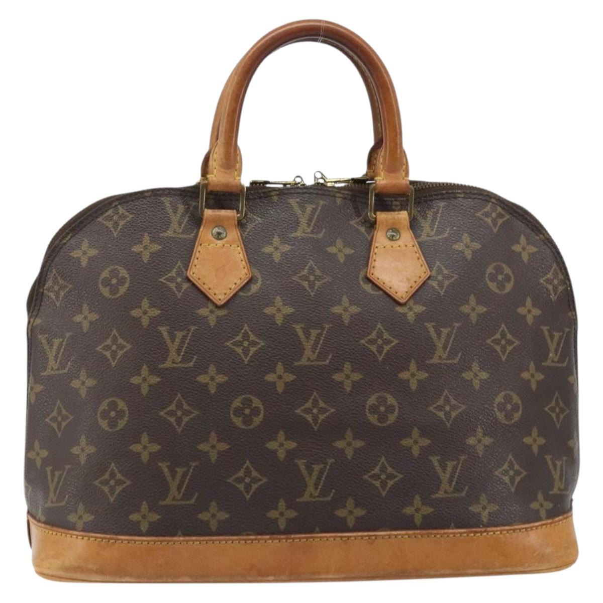 LOUIS VUITTON Monogram Alma Hand Bag M51130 LV Auth BA11756
