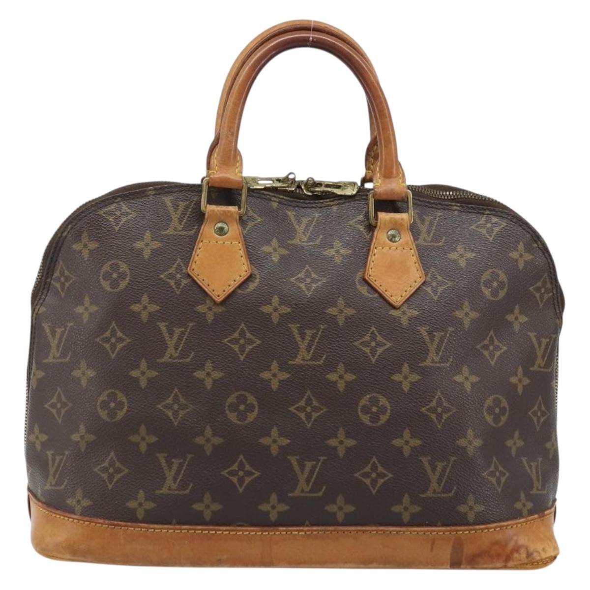 LOUIS VUITTON Monogram Alma Hand Bag M51130 LV Auth BA11756