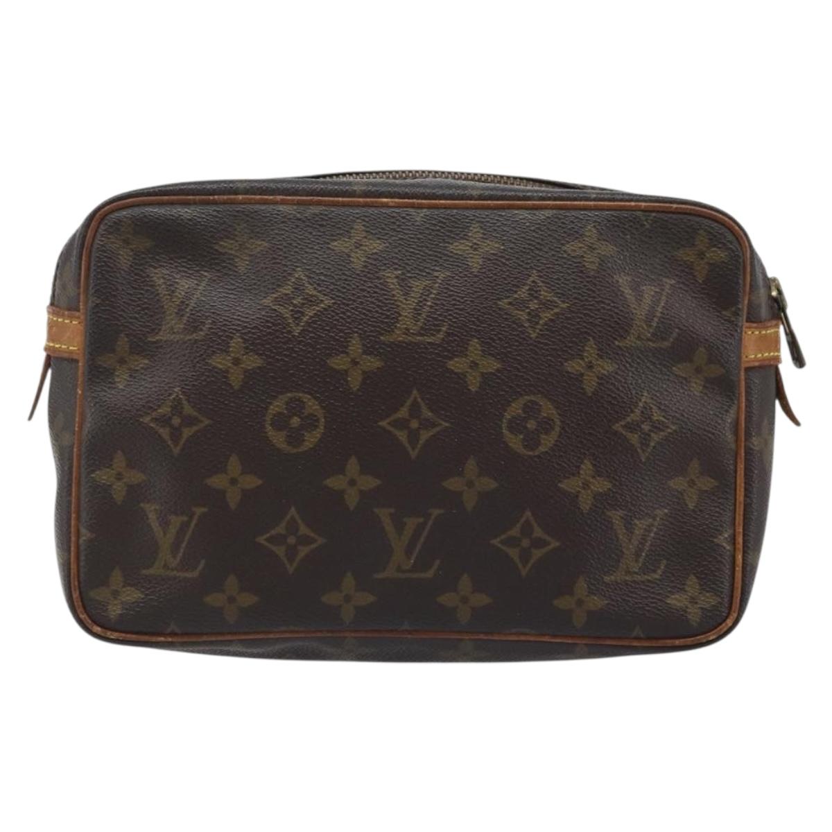LOUIS VUITTON Monogram Compiegne 23 Clutch Bag M51847 LV Auth BA11757