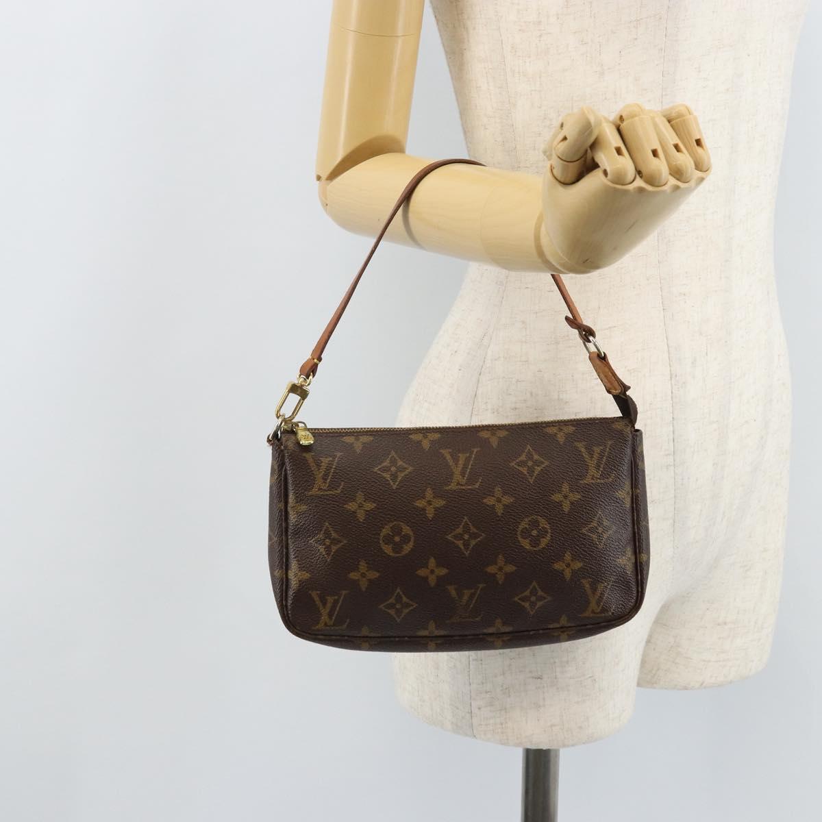 LOUIS VUITTON Monogram Pochette Accessoires Pouch M51980 LV Auth BA11760