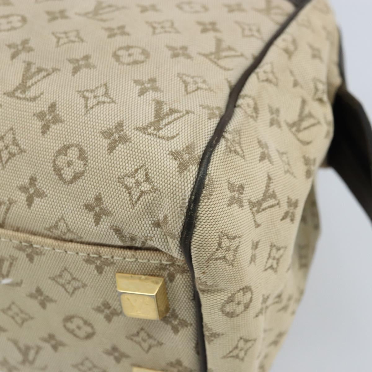LOUIS VUITTON Monogram Mini Josephine PM Hand Bag Khaki M92215 LV Auth BA11763