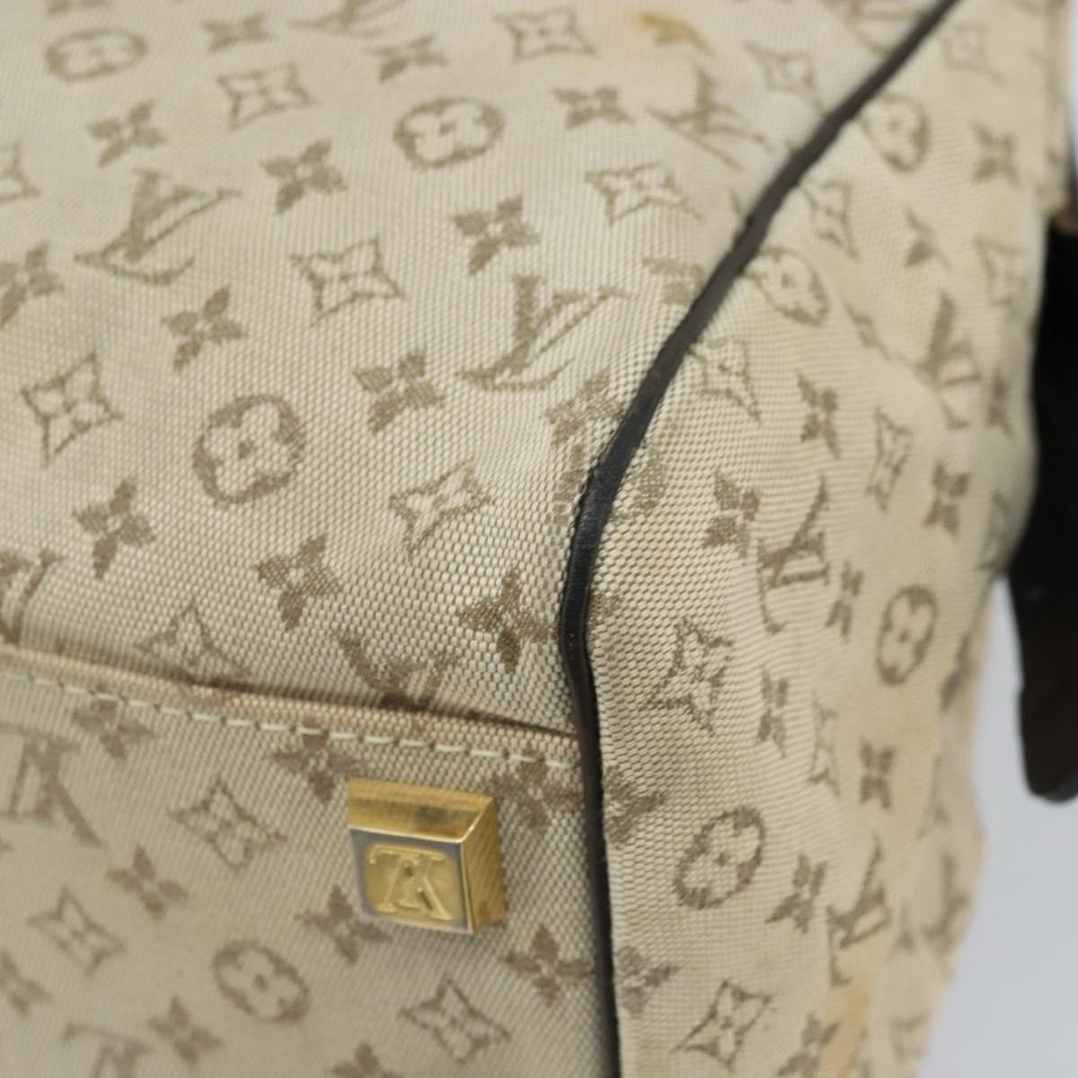 LOUIS VUITTON Monogram Mini Josephine PM Hand Bag Khaki M92215 LV Auth BA11763