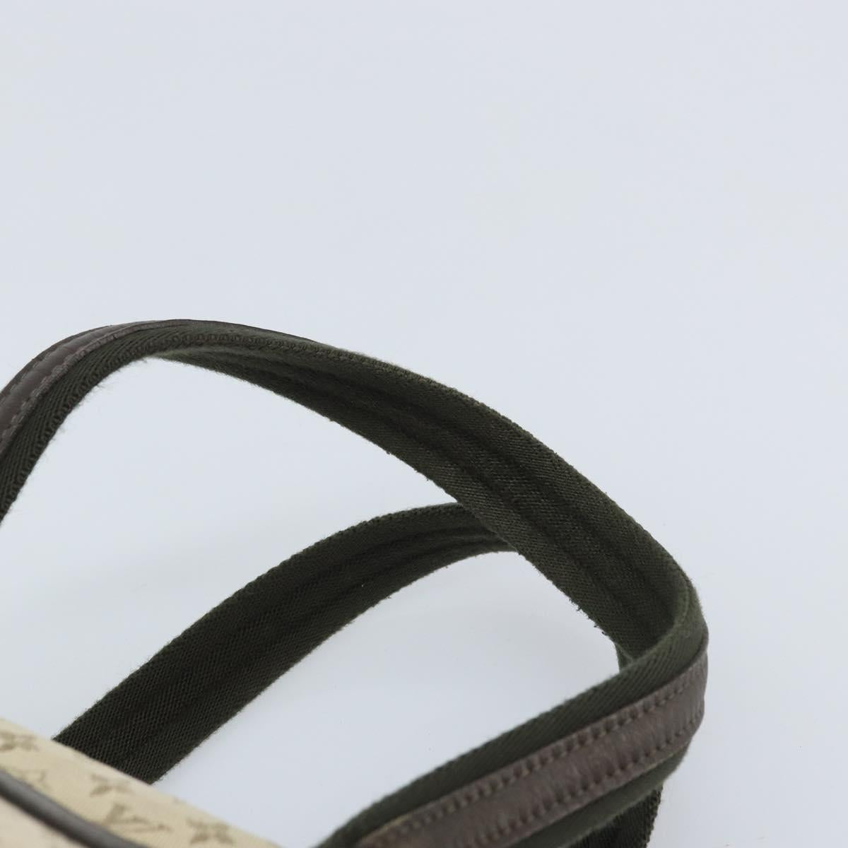 LOUIS VUITTON Monogram Mini Josephine PM Hand Bag Khaki M92215 LV Auth BA11763