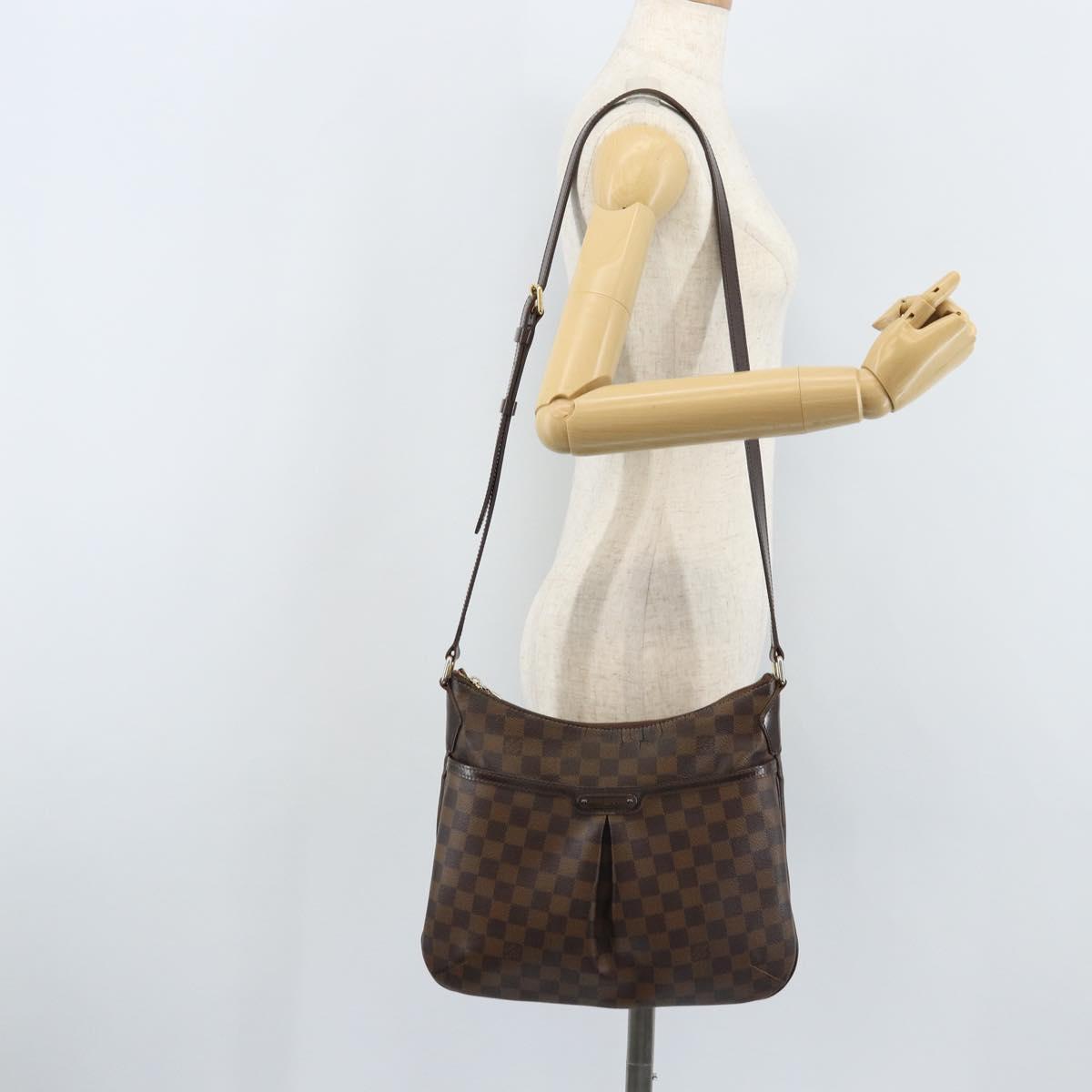 LOUIS VUITTON Damier Ebene Bloomsbury GM Shoulder Bag N42250 LV Auth BA11765