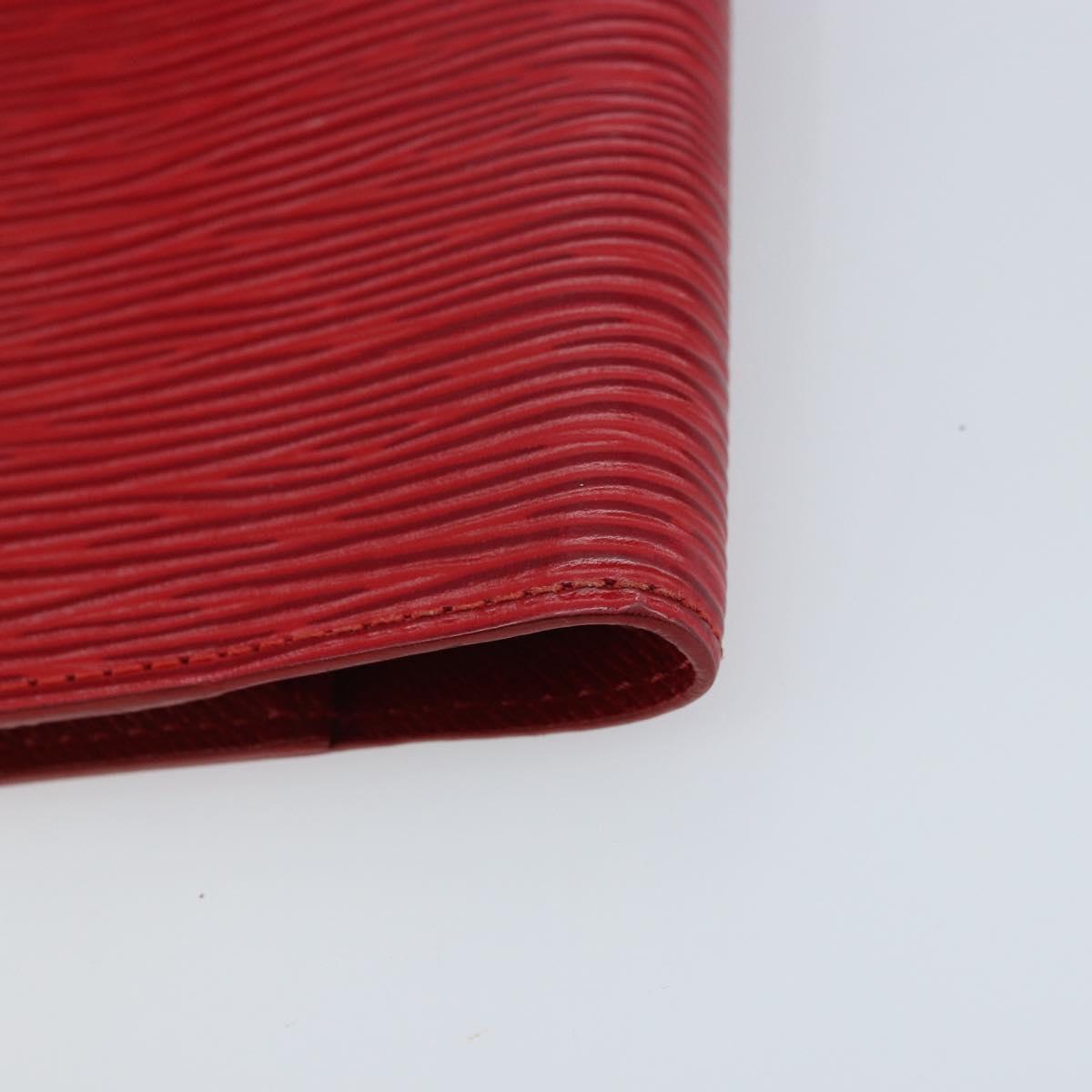 LOUIS VUITTON Epi Agenda PM Day Planner Cover Red R20057 LV Auth BA11766