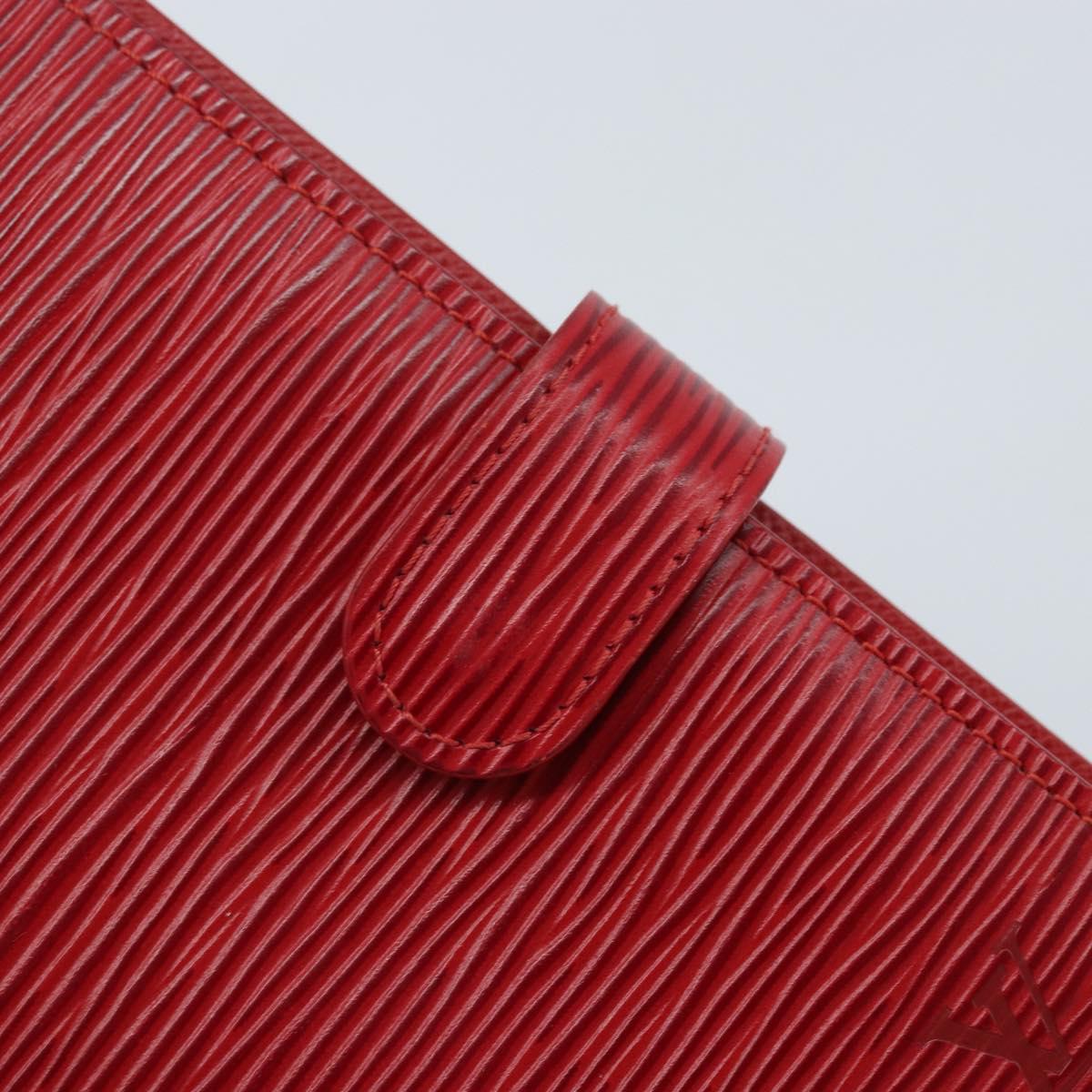 LOUIS VUITTON Epi Agenda PM Day Planner Cover Red R20057 LV Auth BA11766