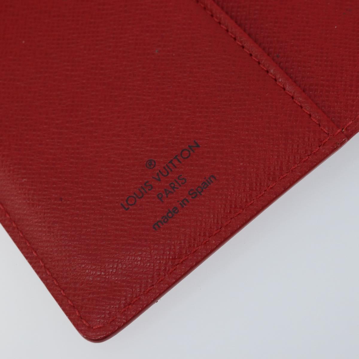LOUIS VUITTON Epi Agenda PM Day Planner Cover Red R20057 LV Auth BA11766