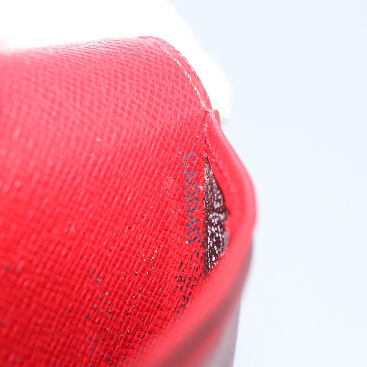 LOUIS VUITTON Epi Agenda PM Day Planner Cover Red R20057 LV Auth BA11766